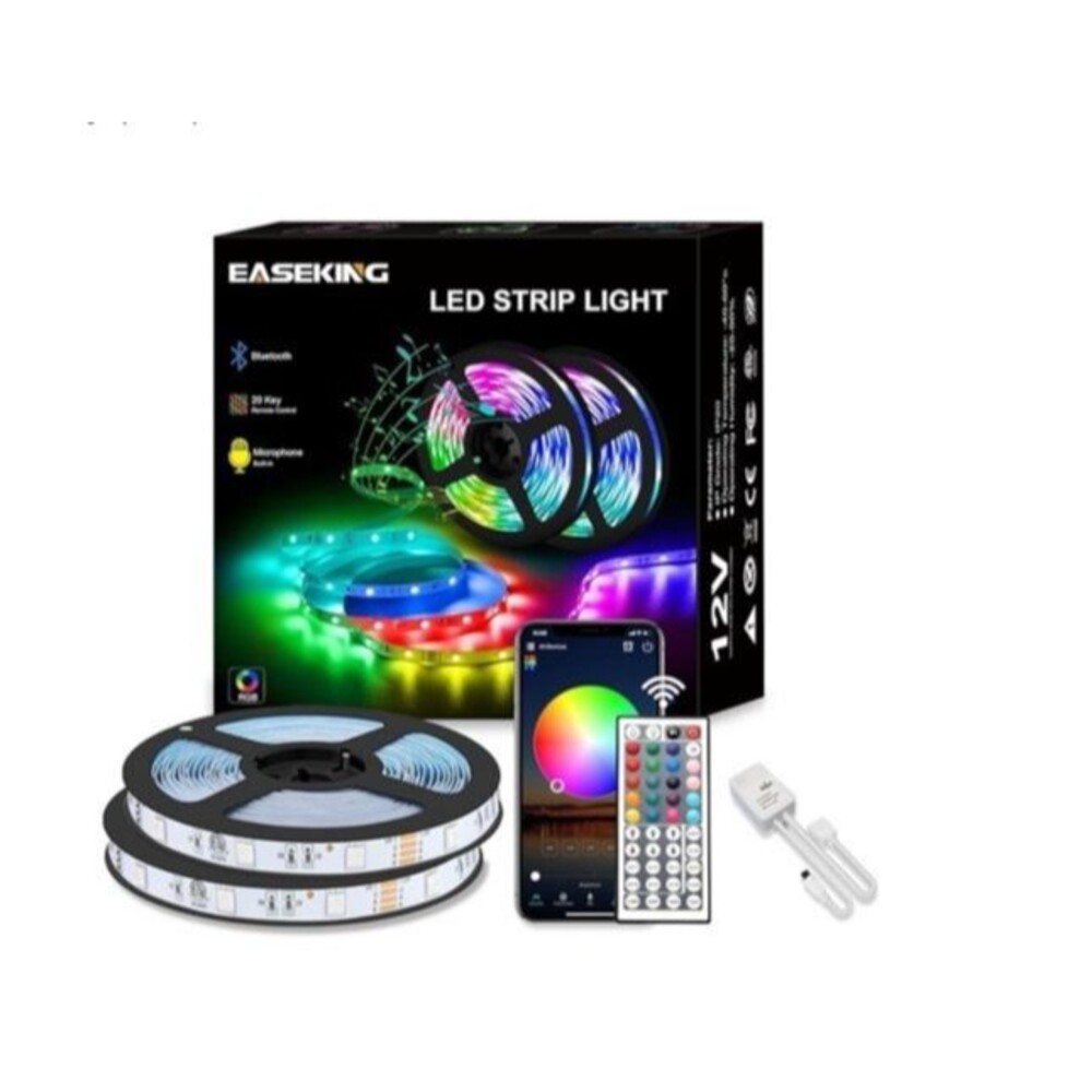 New Easeking RGB Led Strip Lights 80Ft Music Sync for Bedroom Hohme TV Party